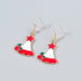 Wholesale alloy Christmas hat earrings JDC-ES-JL655 Earrings ?鹄? Wholesale Jewelry JoyasDeChina Joyas De China