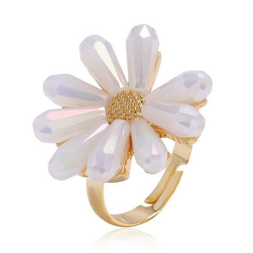 Bulk Jewelry Wholesale alloy chrysanthemum opening rings JDC-RS-wy012 Wholesale factory from China YIWU China