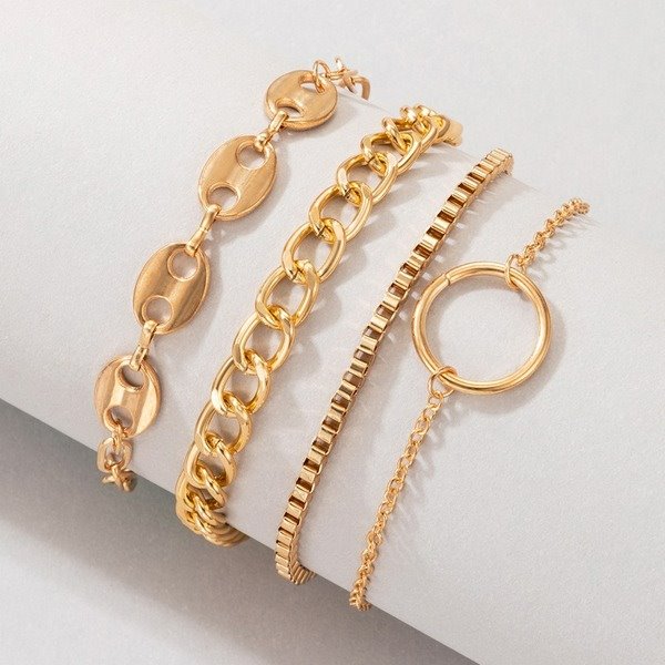Wholesale alloy circle chain bracelet JDC-BT-C147 Bracelet 咏歌 Wholesale Jewelry JoyasDeChina Joyas De China