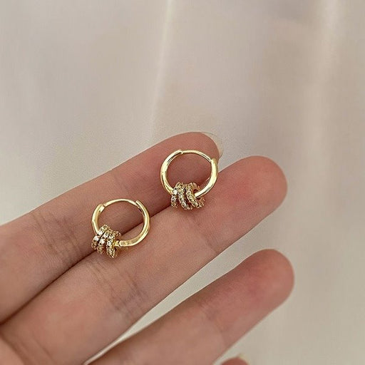 Wholesale alloy circle Gold Earrings JDC-ES-BY-030 Earrings 宝钰 Wholesale Jewelry JoyasDeChina Joyas De China