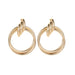 Wholesale alloy circle knotted twist earrings JDC-ES-MH006 Earrings JoyasDeChina 01kc gold 2585 Wholesale Jewelry JoyasDeChina Joyas De China