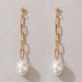 Wholesale alloy clasp Pearl Pendant Long Earrings JDC-ES-C412 Earrings JoyasDeChina 20288 Wholesale Jewelry JoyasDeChina Joyas De China