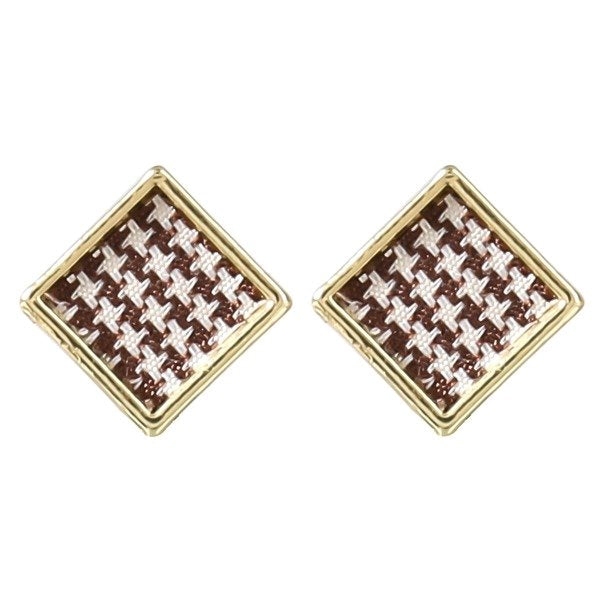 Wholesale alloy cloth geometric square earrings JDC-ES-JL776 Earrings 氿乐 Wholesale Jewelry JoyasDeChina Joyas De China