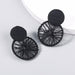 Wholesale alloy cloth round earrings JDC-ES-JL763 Earrings 氿乐 Wholesale Jewelry JoyasDeChina Joyas De China