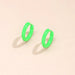 Wholesale alloy color circle earrings JDC-ES-MiMeng016 Earrings 米萌 Wholesale Jewelry JoyasDeChina Joyas De China