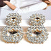 Wholesale alloy color diamond large glass crystal earrings JDC-ES-SK008 Earrings JoyasDeChina White Wholesale Jewelry JoyasDeChina Joyas De China