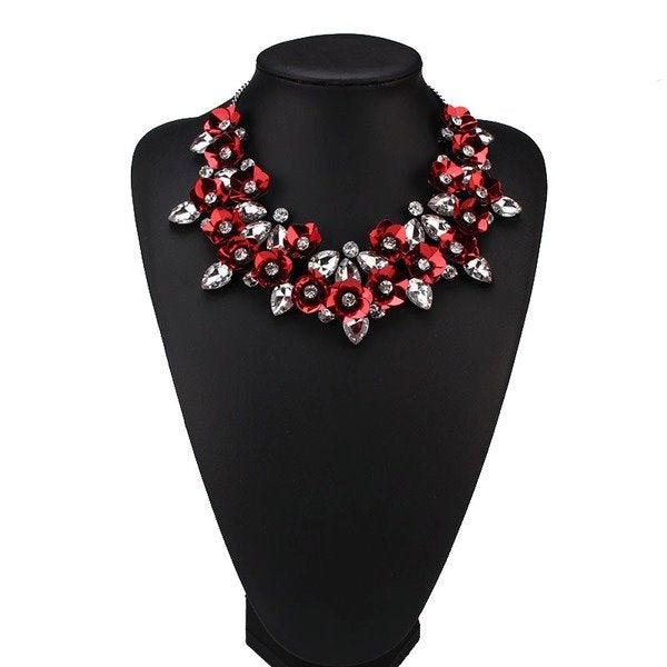 Wholesale alloy color diamond necklace JDC-NE-JQ186 NECKLACE 佳琪 Wholesale Jewelry JoyasDeChina Joyas De China