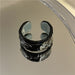 Wholesale alloy color drop oil opening rings JDC-RS-YQ007 Rings JoyasDeChina Black Wholesale Jewelry JoyasDeChina Joyas De China