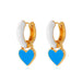 Wholesale alloy color geometric earrings JDC-ES-D545 Earrings JoyasDeChina 03KC golden white blue Wholesale Jewelry JoyasDeChina Joyas De China