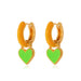 Wholesale alloy color geometric earrings JDC-ES-D545 Earrings JoyasDeChina 04KC Golden Orange Green Wholesale Jewelry JoyasDeChina Joyas De China