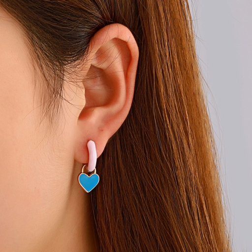 Wholesale alloy color geometric earrings JDC-ES-D545 Earrings JoyasDeChina Wholesale Jewelry JoyasDeChina Joyas De China