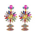 Wholesale alloy color rhinestone earrings JDC-ES-JL685colored rhinestones Earrings ?鹄? Wholesale Jewelry JoyasDeChina Joyas De China