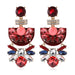 Wholesale alloy color rhinestone earrings JDC-ES-JQ200 Earrings 佳琪 red Wholesale Jewelry JoyasDeChina Joyas De China