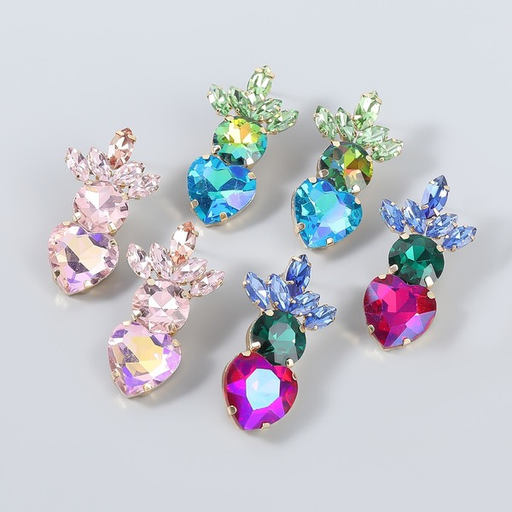 Wholesale alloy color rhinestone geometric earrings JDC-ES-JL604colored rhinestones Earrings JoyasDeChina Wholesale Jewelry JoyasDeChina Joyas De China