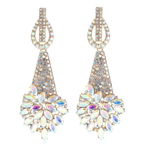 Wholesale alloy colored diamond earrings JDC-ES-JQ195 Earrings 佳琪 Wholesale Jewelry JoyasDeChina Joyas De China