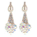 Wholesale alloy colored diamond earrings JDC-ES-JQ195 Earrings 佳琪 ab color Wholesale Jewelry JoyasDeChina Joyas De China