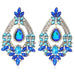 Wholesale alloy colorful hollow gem earrings JDC-ES-JQ201 Earrings 佳琪 Wholesale Jewelry JoyasDeChina Joyas De China
