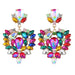 Wholesale alloy colorful hollow gemstone earrings JDC-ES-JQ203 Earrings 佳琪 deep color Wholesale Jewelry JoyasDeChina Joyas De China