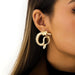 Wholesale alloy copper ear hook dragon shaped earrings JDC-ES-DN029 Earrings 道妮 Wholesale Jewelry JoyasDeChina Joyas De China