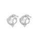 Wholesale alloy copper ear hook dragon shaped earrings JDC-ES-DN029 Earrings 道妮 white2477 Wholesale Jewelry JoyasDeChina Joyas De China