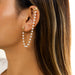 Wholesale alloy copper ear hook ear clip JDC-ES-DN032 Earrings 道妮 gold2505 Wholesale Jewelry JoyasDeChina Joyas De China