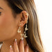 Wholesale alloy copper ear hook ear clip JDC-ES-DN032 Earrings 道妮 gold2508 Wholesale Jewelry JoyasDeChina Joyas De China