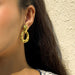 Wholesale alloy copper earrings JDC-ES-DN038 Earrings 道妮 gold2439 Wholesale Jewelry JoyasDeChina Joyas De China