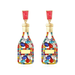 Wholesale alloy creative color diamond wine bottle Earrings JDC-ES-MY127 Earrings JoyasDeChina Wholesale Jewelry JoyasDeChina Joyas De China