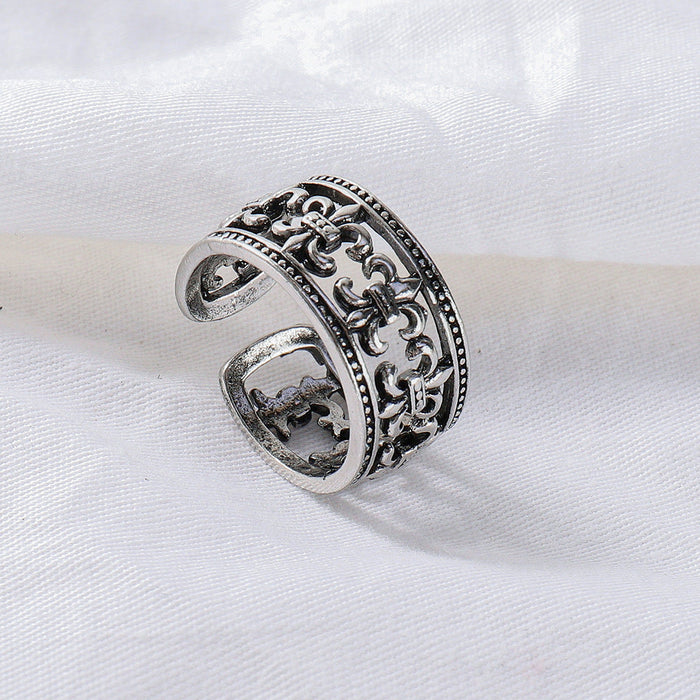 Wholesale Alloy Cross Crow Heart Ring MOQ≥2 JDC-RS-JuY003 Rings 聚耀 7 minimum 2 pieces for wholesale 1 Wholesale Jewelry JoyasDeChina Joyas De China