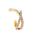 Wholesale alloy cross U-shaped Earrings JDC-ES-MH059 Earrings JoyasDeChina 01KC Gold 7643 Wholesale Jewelry JoyasDeChina Joyas De China