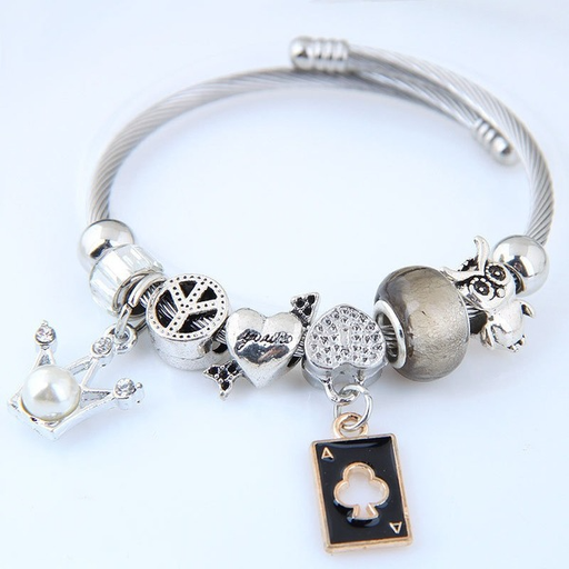 Bulk Jewelry Wholesale alloy crown brand bracelet JDC-BT-wy021 Wholesale factory from China YIWU China