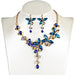 Wholesale alloy crystal color earrings necklaces set JDC-NE-GSGL022 Necklaces 谷力 Wholesale Jewelry JoyasDeChina Joyas De China
