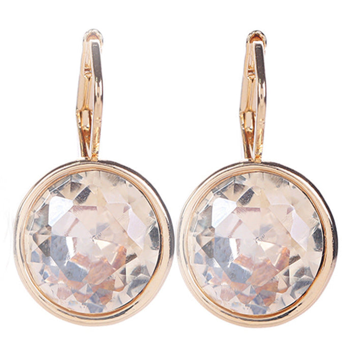 Wholesale alloy crystal earrings JDC-ES-YinX002 Earrings 伊杏 2 Wholesale Jewelry JoyasDeChina Joyas De China