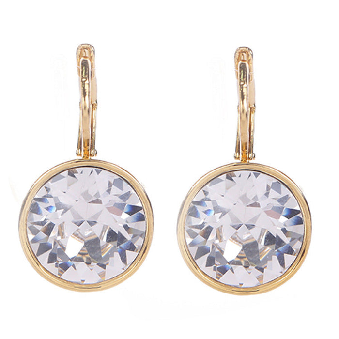 Wholesale alloy crystal earrings JDC-ES-YinX002 Earrings 伊杏 3 Wholesale Jewelry JoyasDeChina Joyas De China