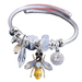 Bulk Jewelry Wholesale alloy crystal flower bee bracelet JDC-BT-XINY024 Wholesale factory from China YIWU China