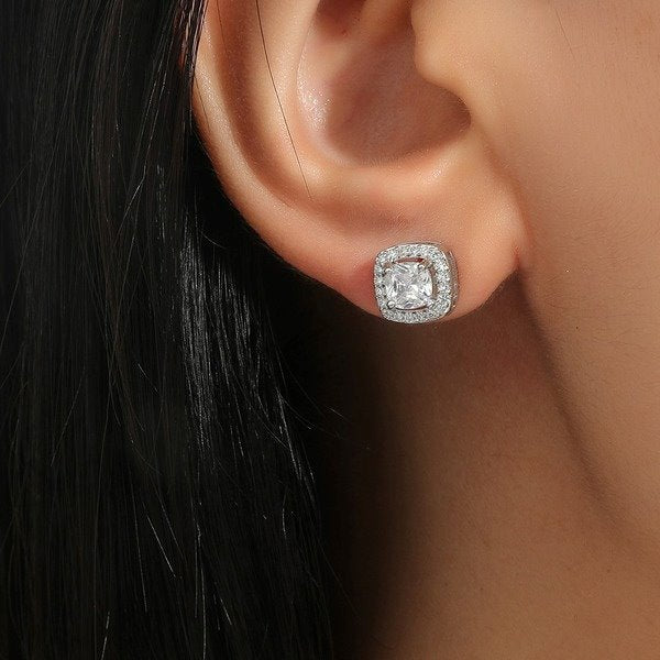 Wholesale alloy crystal stone ear studs JDC-ES-MiMeng013 Earrings 米萌 Wholesale Jewelry JoyasDeChina Joyas De China