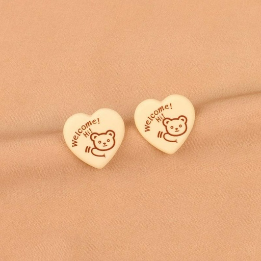 Wholesale alloy cute bear Earrings JDC-ES-GSLSY043 Earrings JoyasDeChina Wholesale Jewelry JoyasDeChina Joyas De China