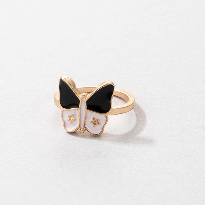 Bulk Jewelry Wholesale alloy cute cartoon drop oil color rings JDC-RS-C251 Wholesale factory from China YIWU China