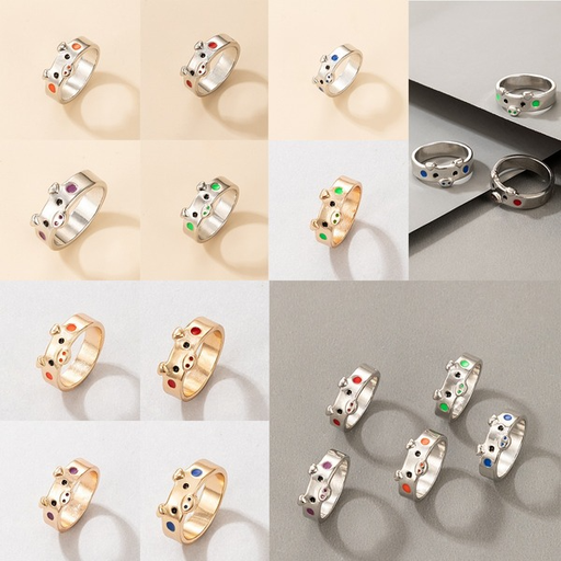 Bulk Jewelry Wholesale alloy cute cartoon rings JDC-RS-C228 Wholesale factory from China YIWU China