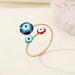 Wholesale Alloy Devil's Eye Ring MOQ≥6 JDC-RS-Juej002 Rings 觉际 color adjustable Wholesale Jewelry JoyasDeChina Joyas De China