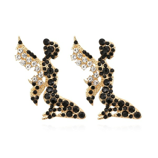 Wholesale alloy diamond angel wings Earrings JDC-ES-MY104 Earrings JoyasDeChina Wholesale Jewelry JoyasDeChina Joyas De China