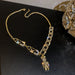 Wholesale alloy diamond Bear Necklace JDC-NE-BY069 NECKLACE 宝钰 gold Wholesale Jewelry JoyasDeChina Joyas De China