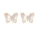 Wholesale alloy diamond butterfly earrings JDC-ES-C430 Earrings 咏歌 Wholesale Jewelry JoyasDeChina Joyas De China