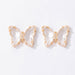 Wholesale alloy diamond butterfly earrings JDC-ES-C430 Earrings 咏歌 19047 Wholesale Jewelry JoyasDeChina Joyas De China