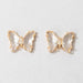 Wholesale alloy diamond butterfly earrings JDC-ES-C430 Earrings 咏歌 Wholesale Jewelry JoyasDeChina Joyas De China
