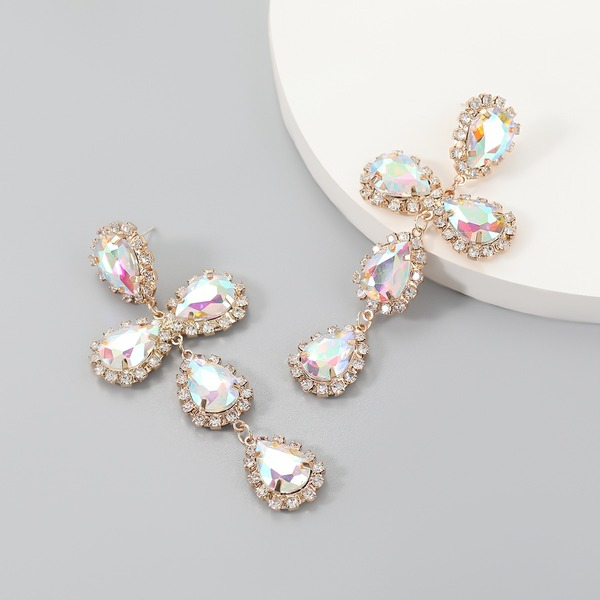 Wholesale alloy diamond cross earrings JDC-ES-JL013 Earrings JoyasDeChina Wholesale Jewelry JoyasDeChina Joyas De China
