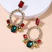 Wholesale alloy diamond earrings JDC-ES-JQ217 Earrings 佳琪 Wholesale Jewelry JoyasDeChina Joyas De China