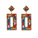 Wholesale alloy diamond earrings JDC-ES-MY157 Earrings 曼茵 color Wholesale Jewelry JoyasDeChina Joyas De China