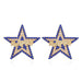 Wholesale alloy diamond five pointed star Earrings JDC-ES-MY178 Earrings 曼茵 blue Wholesale Jewelry JoyasDeChina Joyas De China