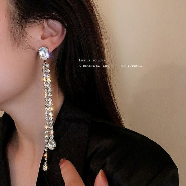 Wholesale alloy diamond geometric Earrings JDC-ES-BY-062 Earrings 宝钰 Wholesale Jewelry JoyasDeChina Joyas De China